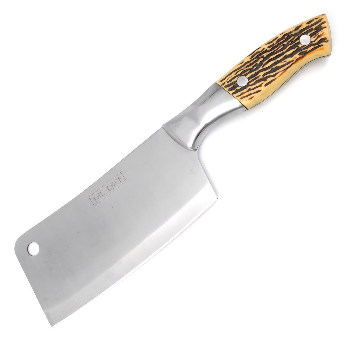 HACHA DE COCINA DE ACERO INOXIDABLE THE CHEF 28CM