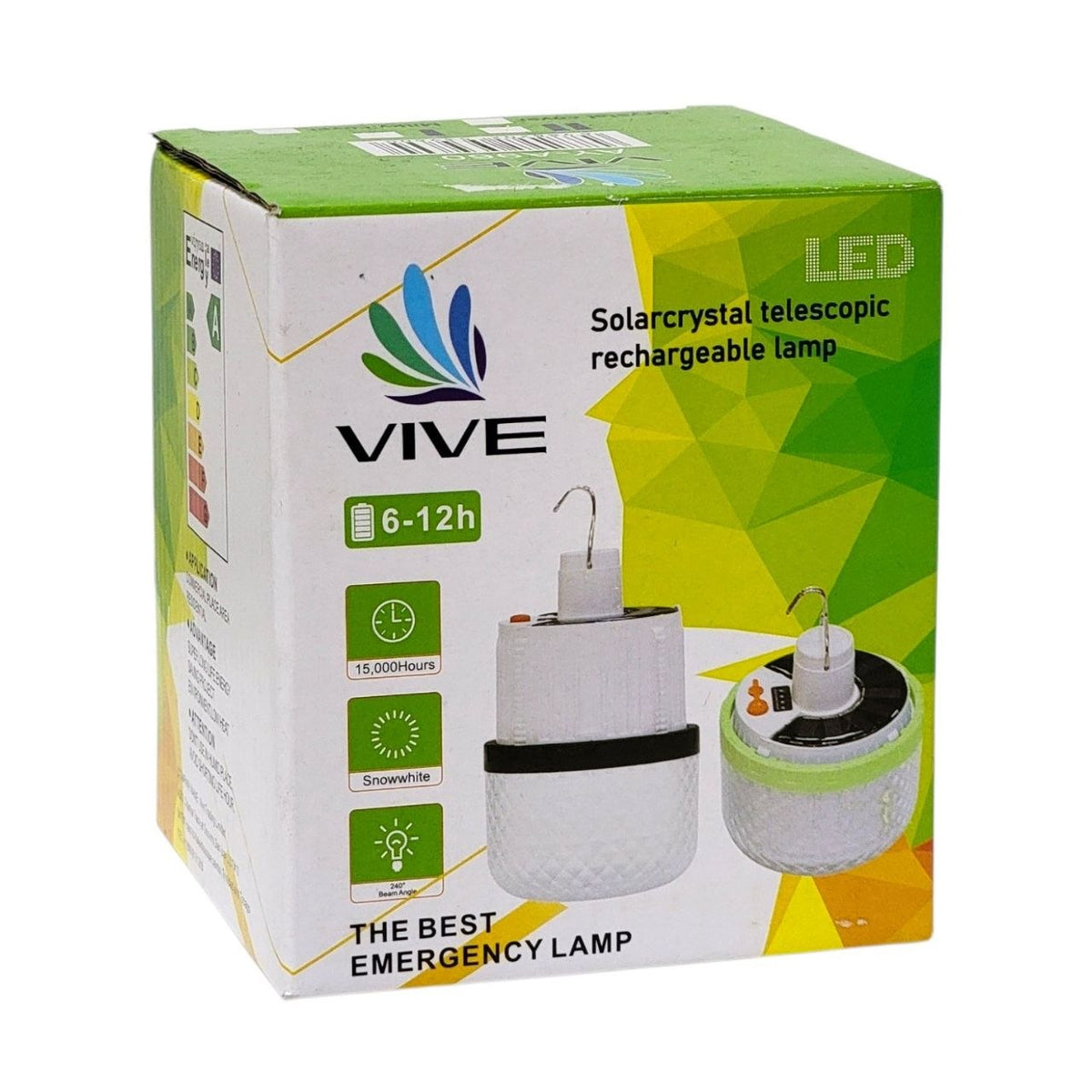 LAMPARA LED RECARGABLE DE EMERGENCIA TELESCOPICA VIVE