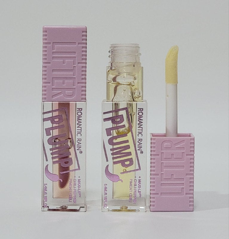 VOLUMINIZADOR DE LABIOS MAXI LABIOS + CHILE PIMIENTO ROMANTIC RAIN 5.4ML (DUPE DE MAYBELLINE)