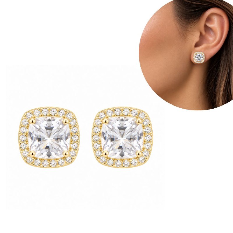 ARITOS DE ENCHAPE PARA DAMA 1CM (DUPE SWAROVSKI)