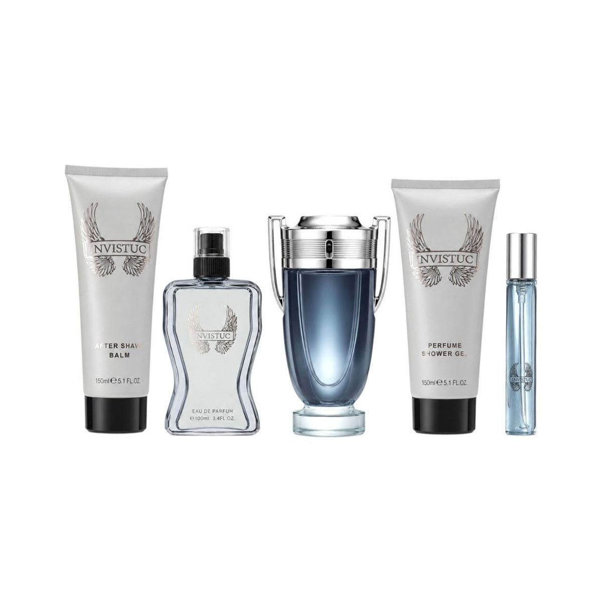 SET INVISTUC EDT 100ML, EDT 15ML, BODY MIST 100ML, SHOWER GEL 150ML, AFTER SHAVE 150ML (H)