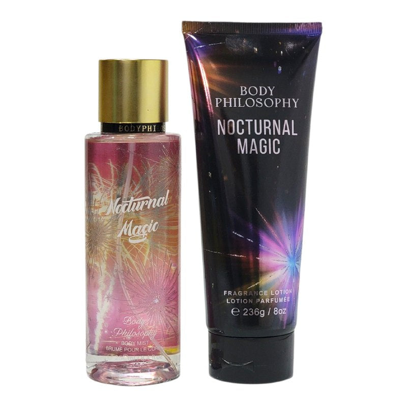 SET BODY PHILOSOPHY MAGIA NOCTURNA SPLASH 250ML, CREMA CORPORAL 236ML (M)
