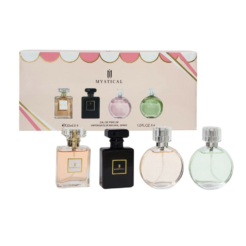 SET DE 4 MINI PERFUME ECONÓMICOS MYSTICAL EDP 4X30ML