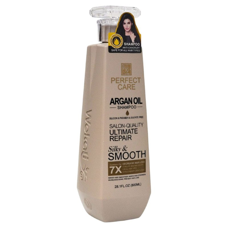 SHAMPOO ANTICASPA CALMANTE CON ACEITE DE ARGAN PERFECT CARE 800ML