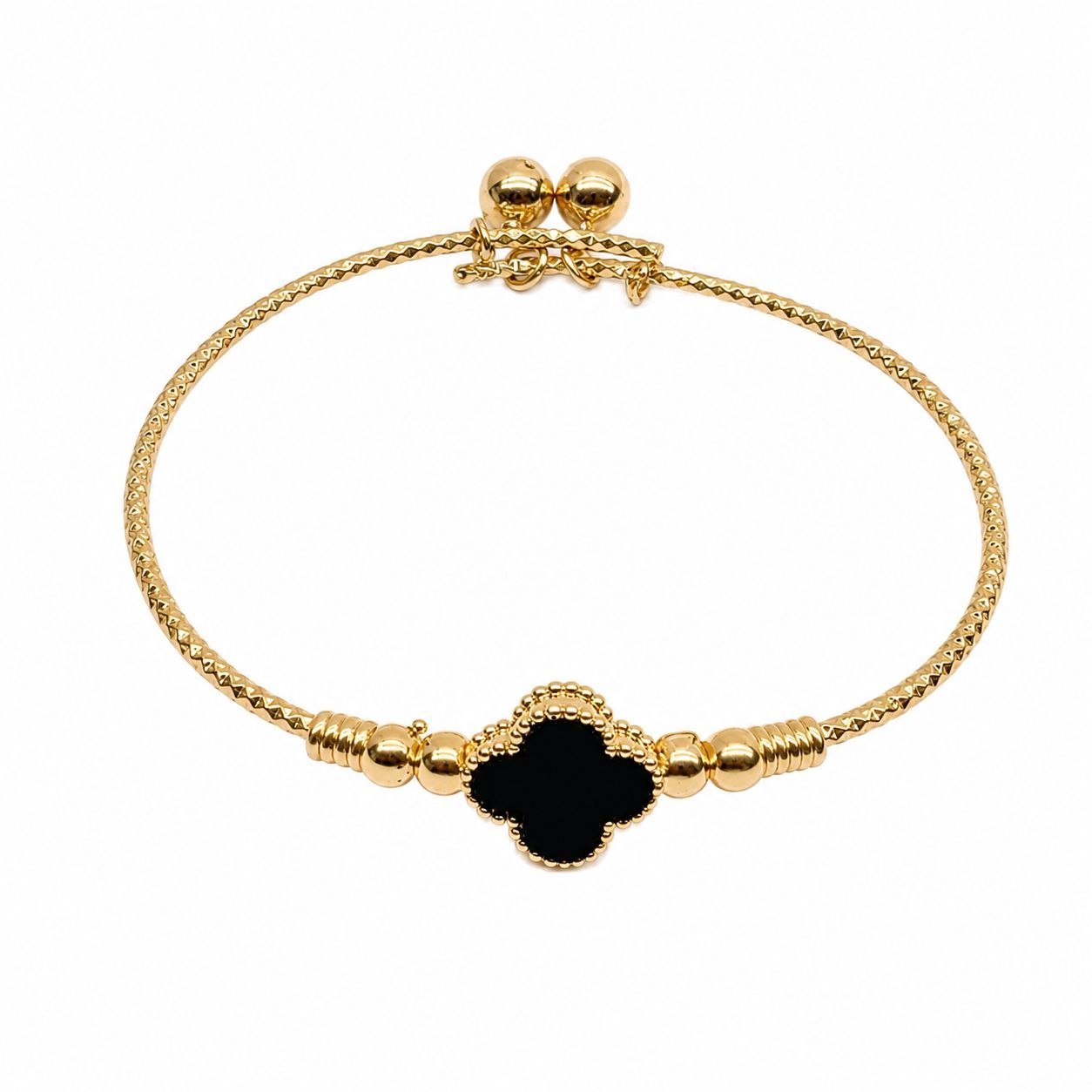 PULSERA DE ENCHAPE PARA DAMA CON DISEÑO FLOR