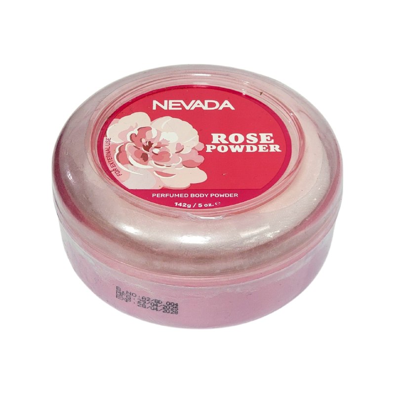 POLVO CORPORAL PERFUMADO CON APLICADOR CON ESENCIA DE ROSAS NEVADA 142G