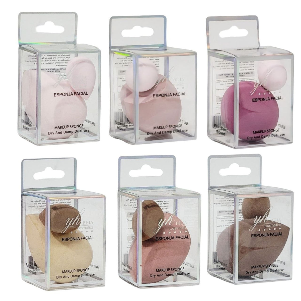 ESPONJA FACIAL SE ADAPTA A LOS OJOSLAS PESTAÑAS Y LAS ZONAS PROFUNDAS DEL ROSTRO YH BEJA COSMETICS