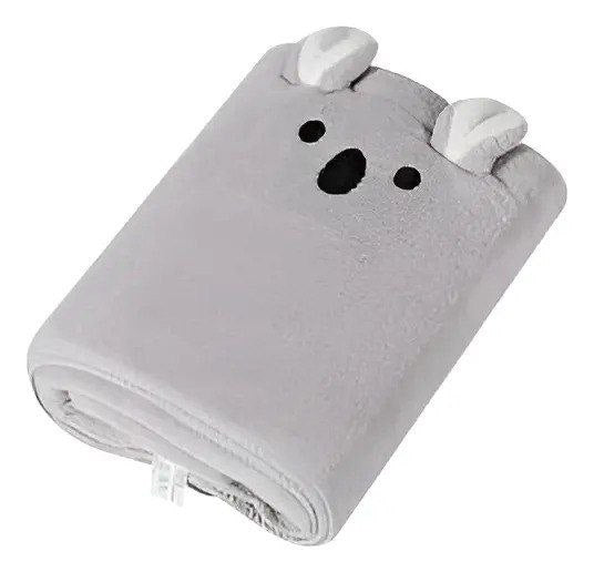 TOALLA DE BAÑO PARA BEBES DE LANA CON DISEÑO DE KOALA SUAVE 140X70CM