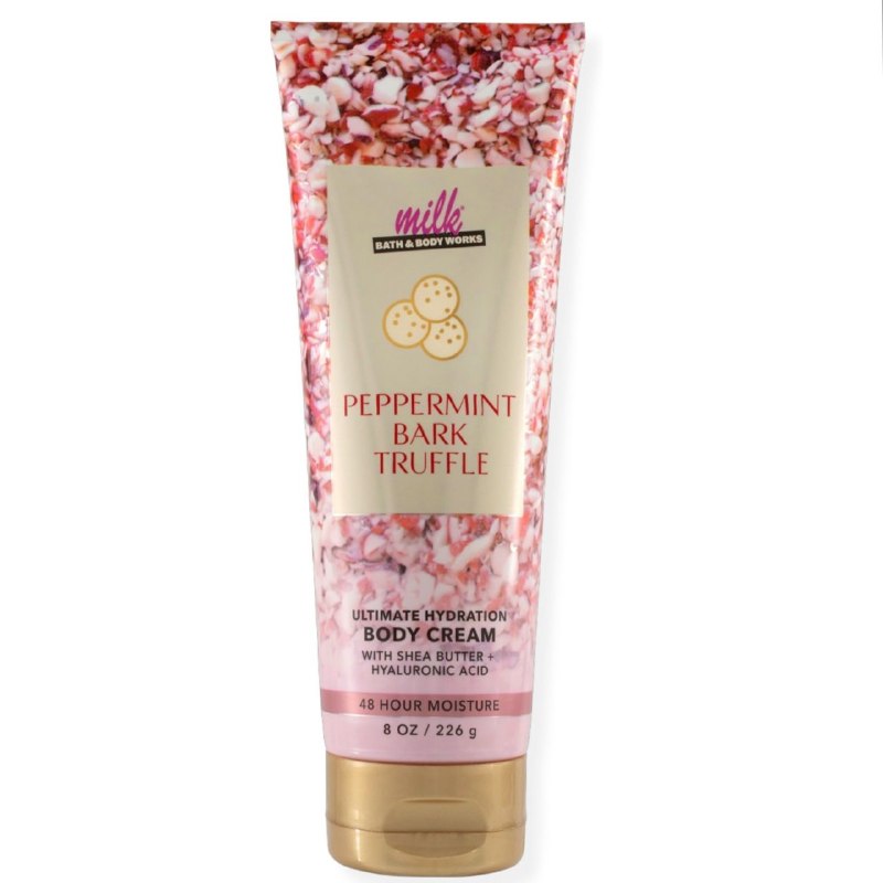 BATH & BODY WORKS CREMA PEPPERMINT BARK TRUFFLE 226ML (M)