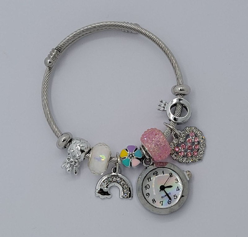 RELOJ ECONOMICO TIPO PANDORA PARA DAMA