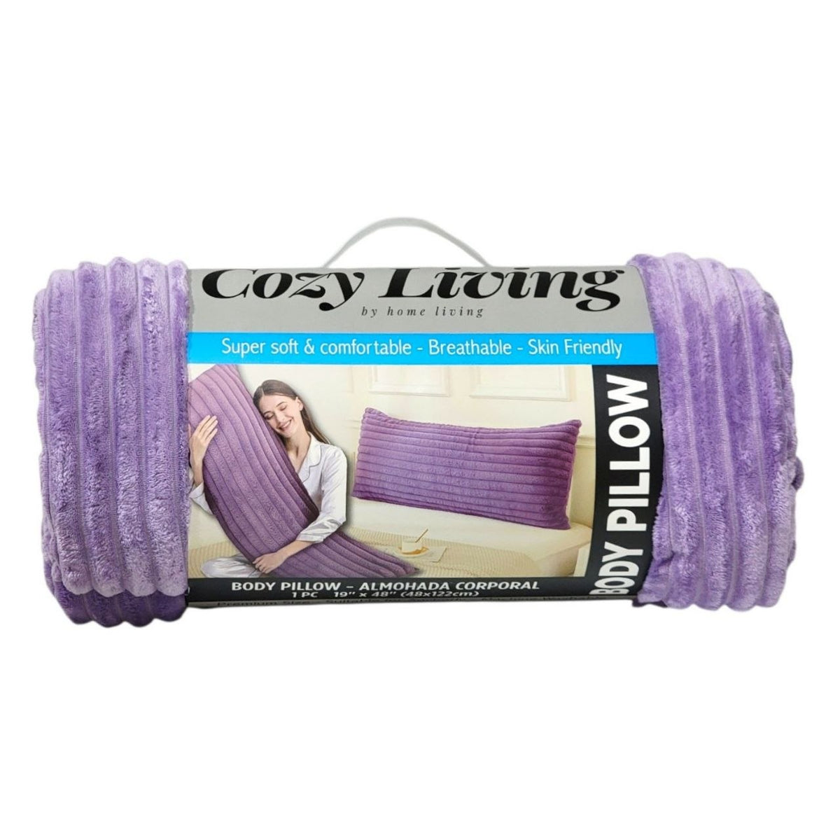 ALMOHADA CORPORAL ERGONOMICA COZY LIVING 48X122CM