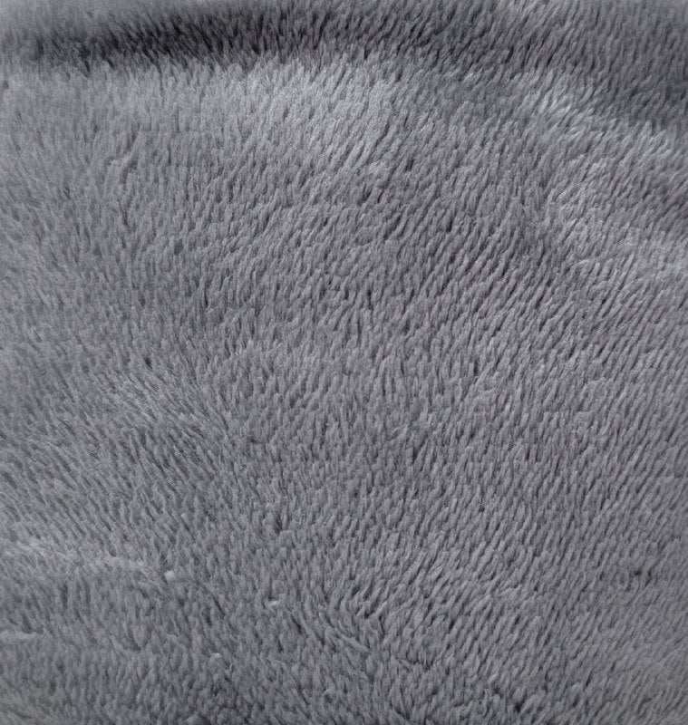 MANTA DECORATIVA TEXTURA SUAVE COLOR GRIS OSCURO BARBARA HOMES 127X152CM