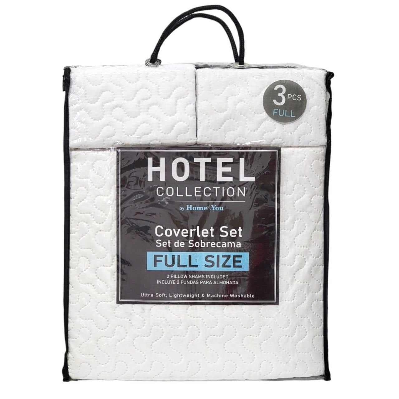 SET DE CUBRECAMA LIGERO CON FUNDAS DE ALTA CALIDAD TAMAÑO MATRIMONIAL HOTEL COLLECTION 193X218CM