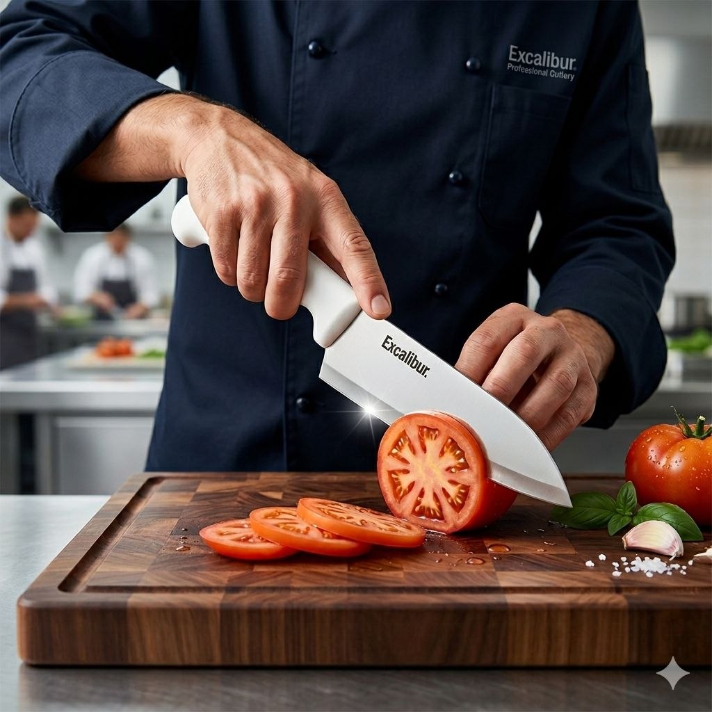 CUCHILLO DE CHEF MULTIUSO DE ACERO INOXIDABLE EXCALIBUR 20CM