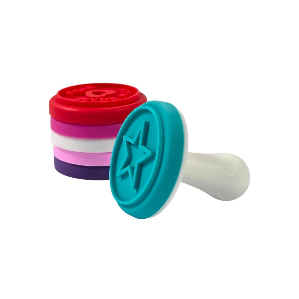 SET DE MOLDES PARA GALLETAS DE SILICONA ORGANICA 6 DISEÑOS EXCALIBUR 4CM/6CM