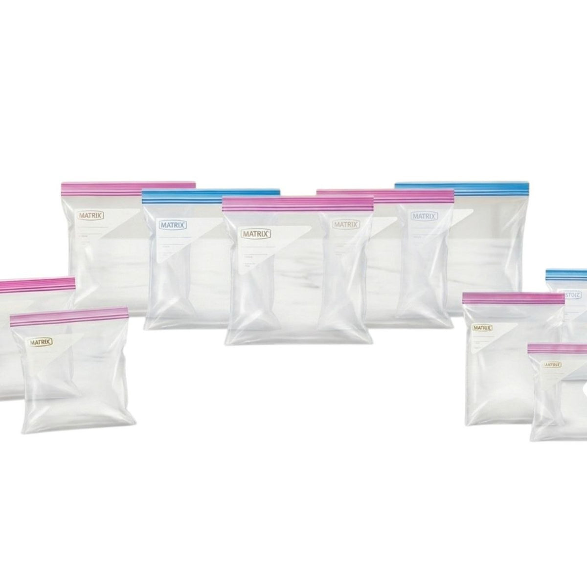 BOLSAS DE ALMACENAMIENTO RESELLABLES 20UND MATRIX 26.8X27.3X6CM