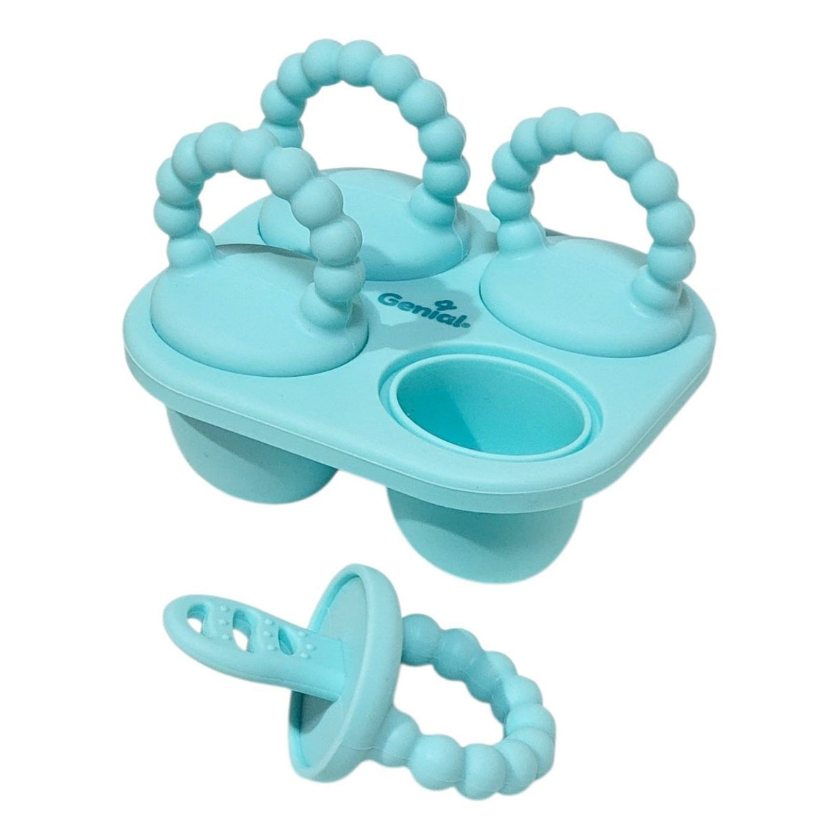 MOLDE DE SILICONA PARA PALETAS PARA BEBES 4 ESPACIOS GENIAL 26ML