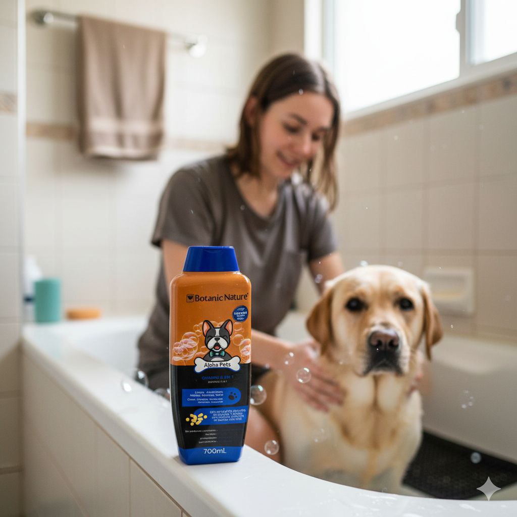 SHAMPOO PARA PERROS 5 EN 1 CON EXTRACTO DE QUINOA Y AVENA BOTANIC NATURE ALPHA PETS 700ML