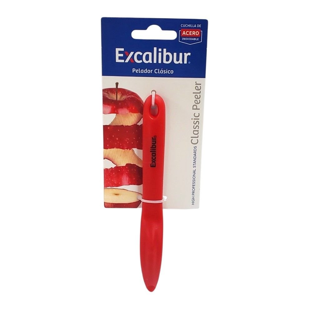 PELADOR MANUAL CLASICO CON CUCHILLA DE ACERO EXCALIBUR 6CM