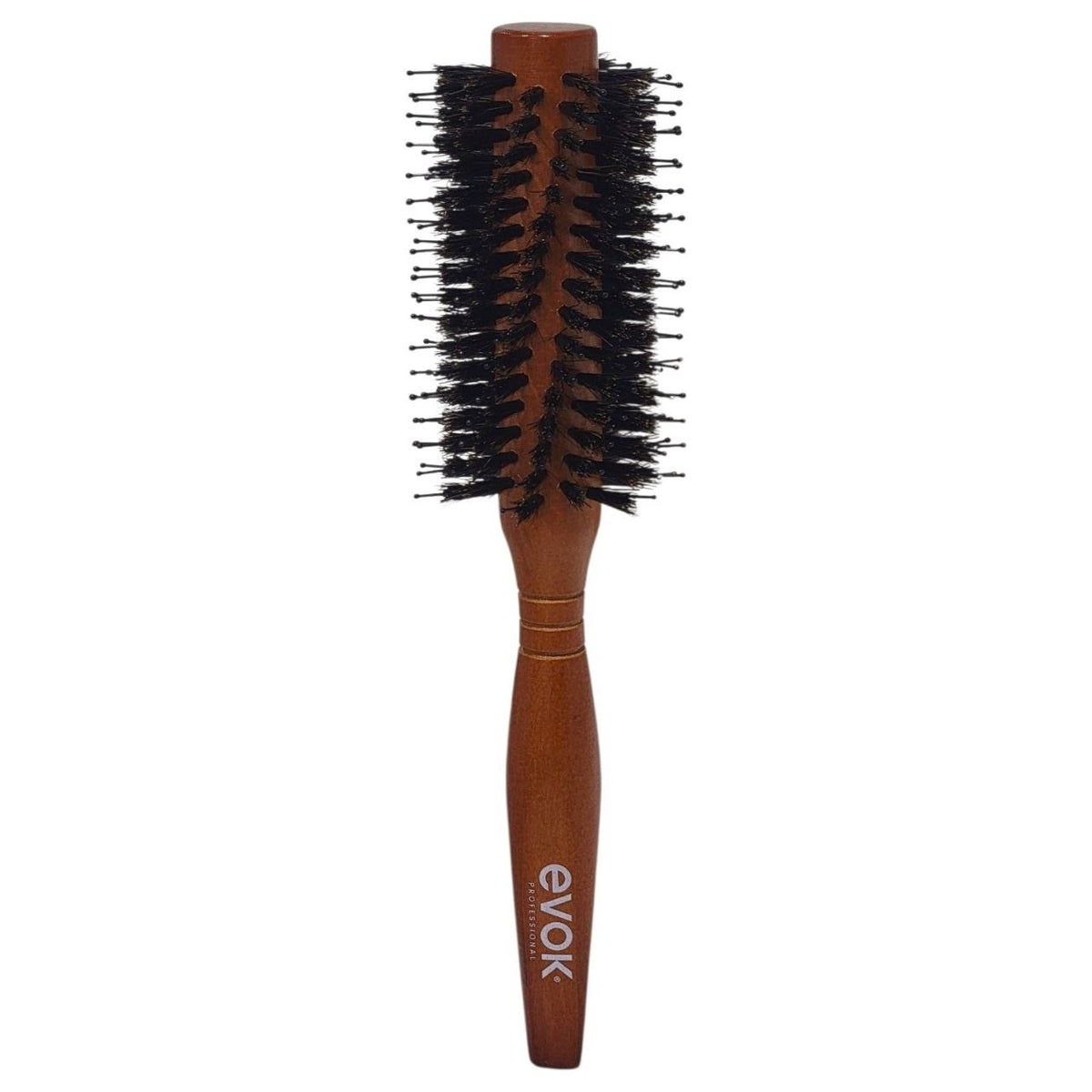 CEPILLO PARA EL CABELLO CIRCULAR PROFESIONAL MOLDEADOR CON MANGO DE MADERA EVOK