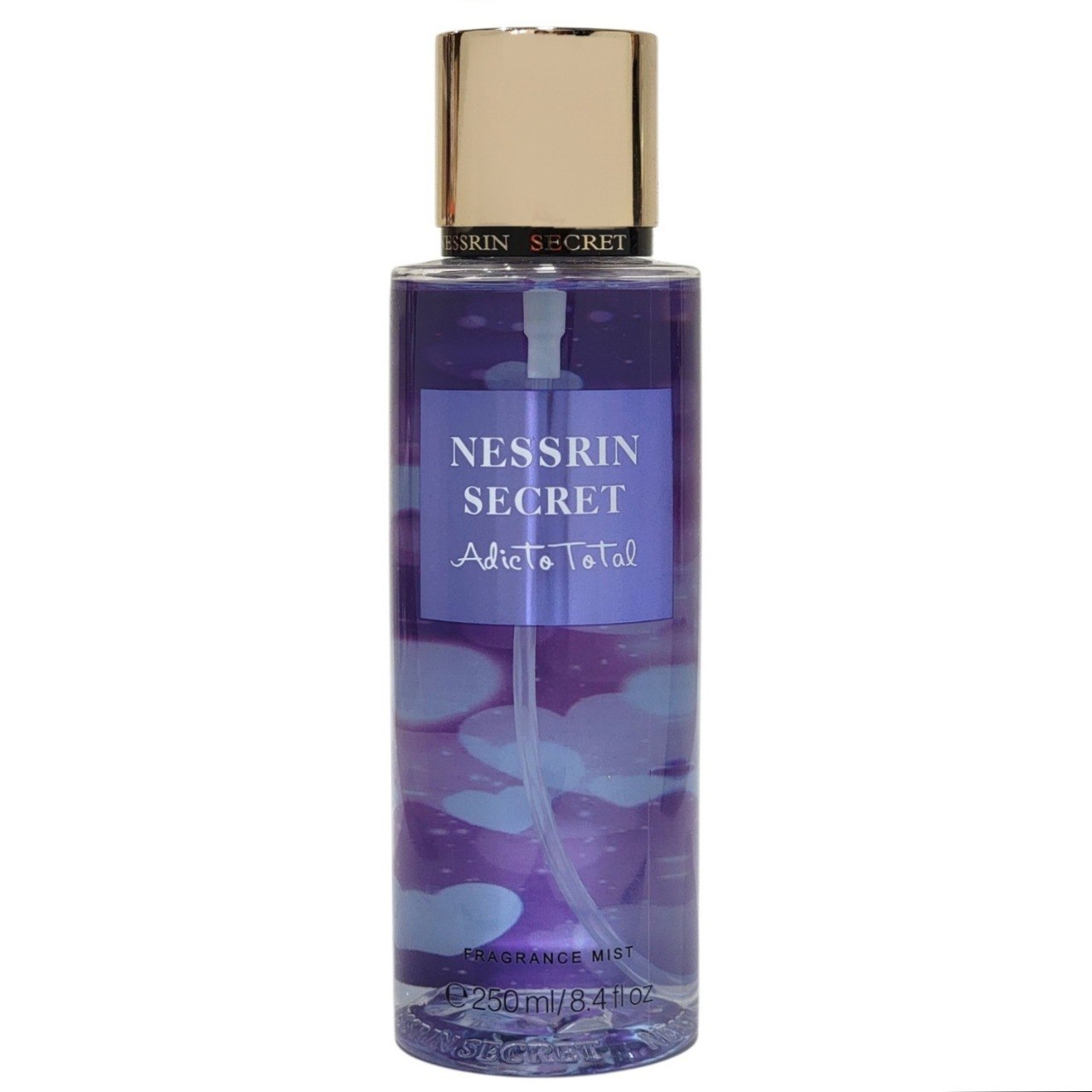 SPLASH NESSRIN SECRET ADICTO TOTAL 250ML (M) (AROMA INSPIRADO EN VICTORIA SECRET LOVE SPELL UNTAMED)