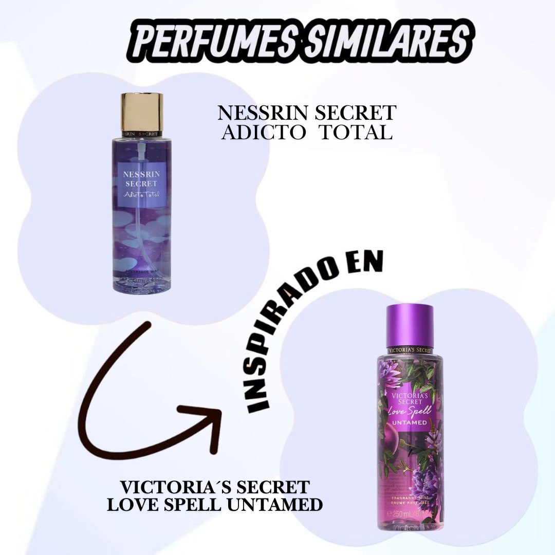 SPLASH NESSRIN SECRET ADICTO TOTAL 250ML (M) (AROMA INSPIRADO EN VICTORIA SECRET LOVE SPELL UNTAMED)