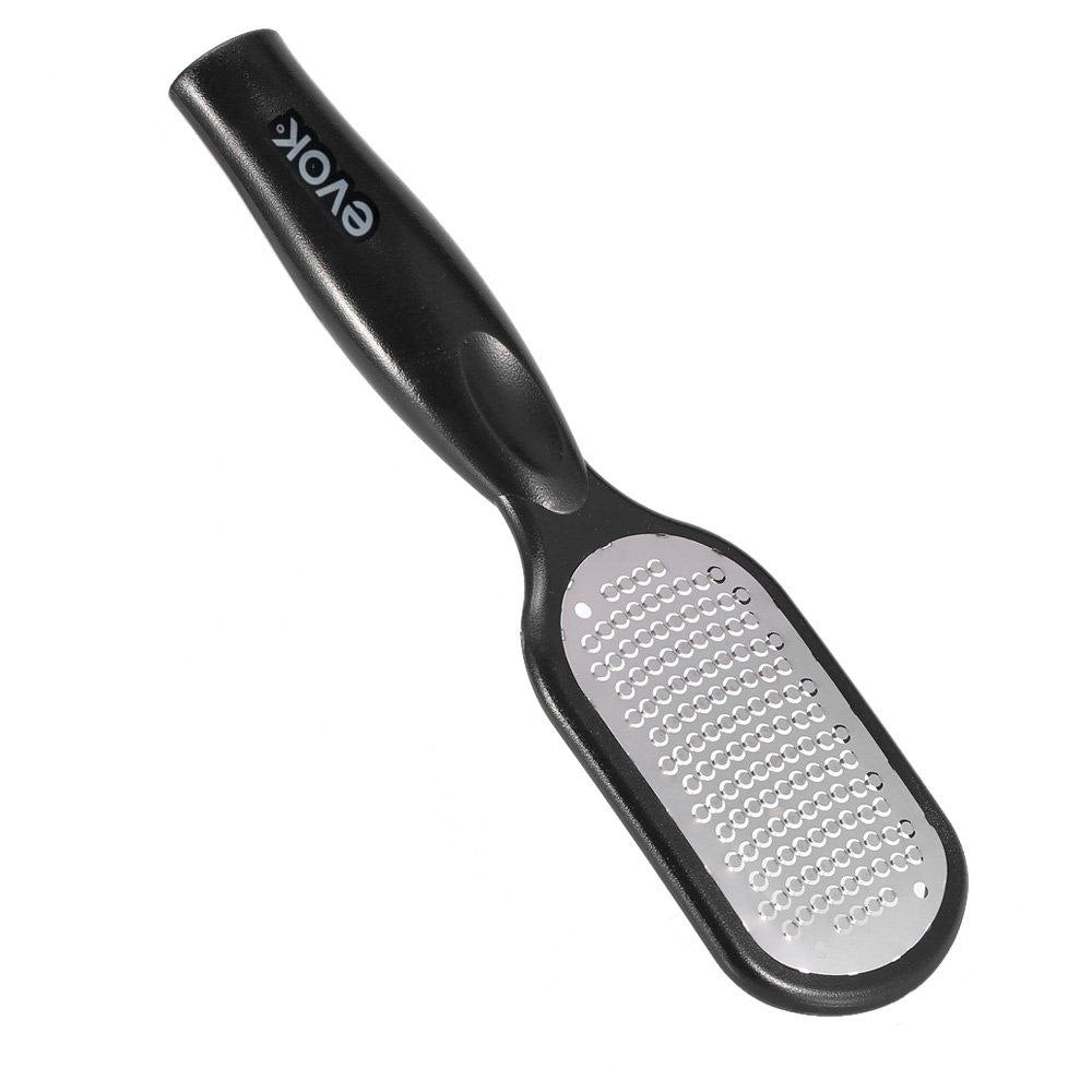 LIMA PARA PIES PROFESIONAL DE ACERO INOXIDABLE CON CONTENEDOR DE RESIDUOS EVOK