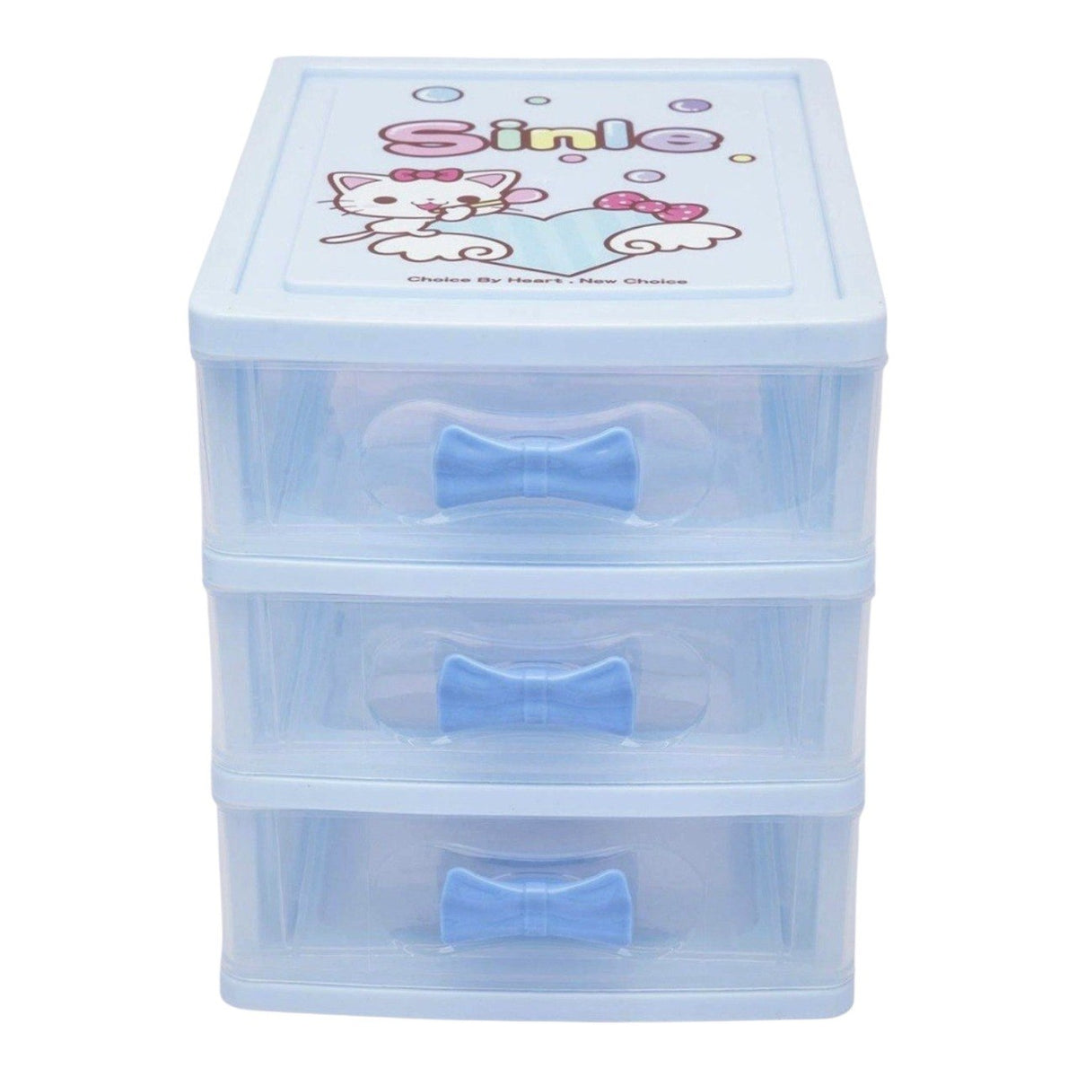 ORGANIZADOR DE CAJONES TRANSPARENTE DE 3 NIVELES LOTUS 14X15X17CM