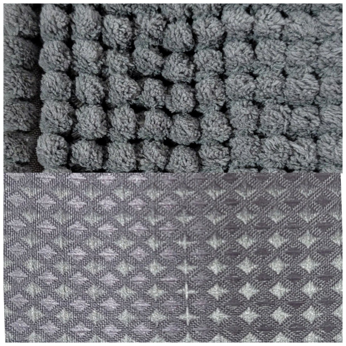 SET DE BAÑO DE ALFOMBRA Y CORTINA COLOR GRIS 14PCS HPC POLO