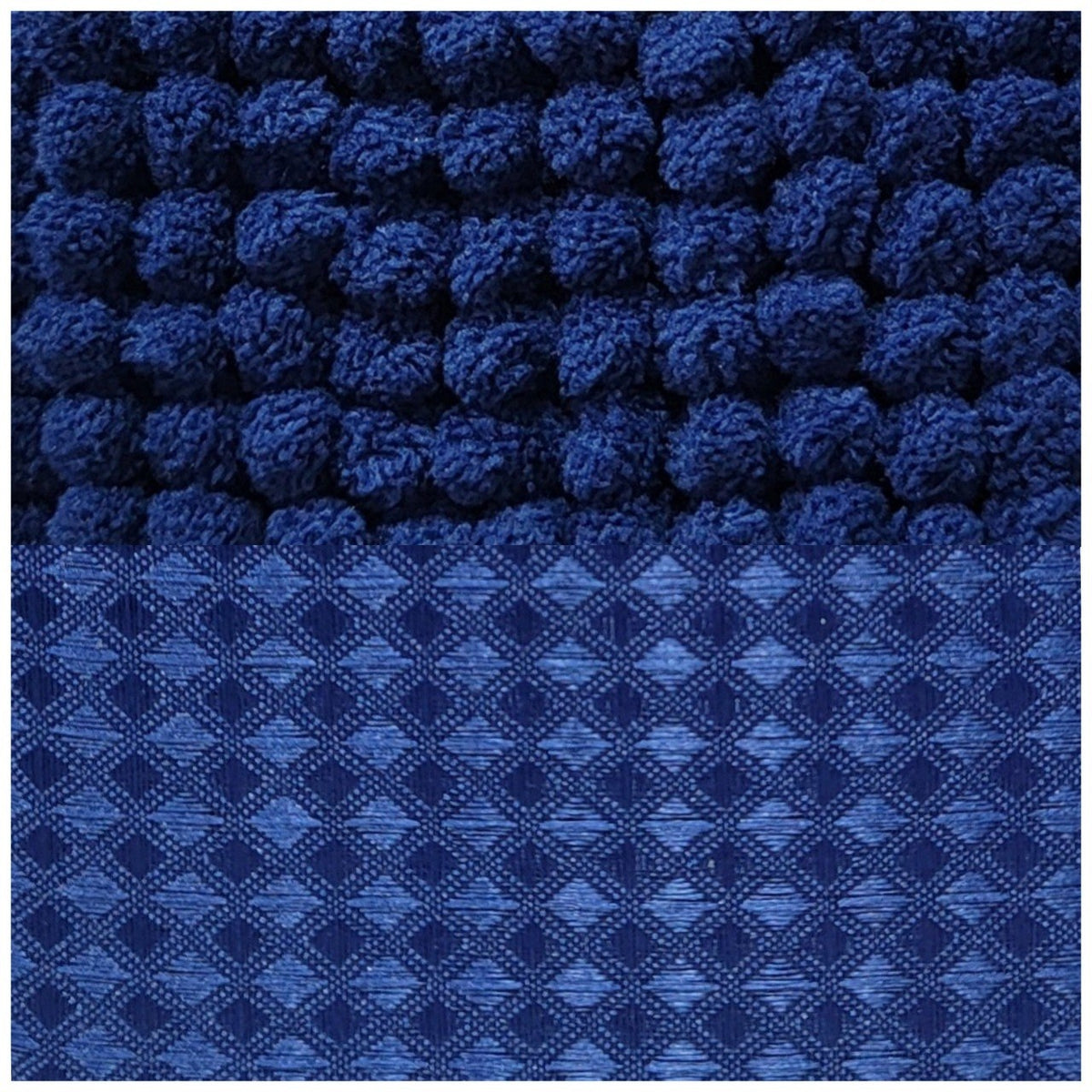 SET DE BAÑO DE ALFOMBRA Y CORTINA COLOR AZUL MARINO 3PCS HPC POLO