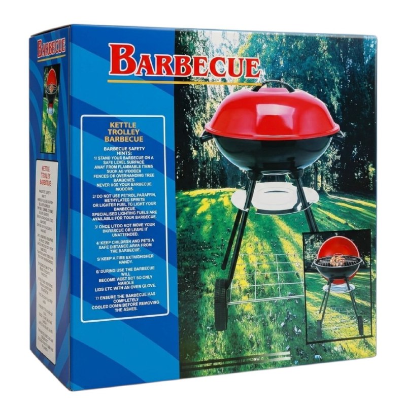 PARRILA BARBACOA DE CARRITO TIPO HERVIDOR 80X45CM