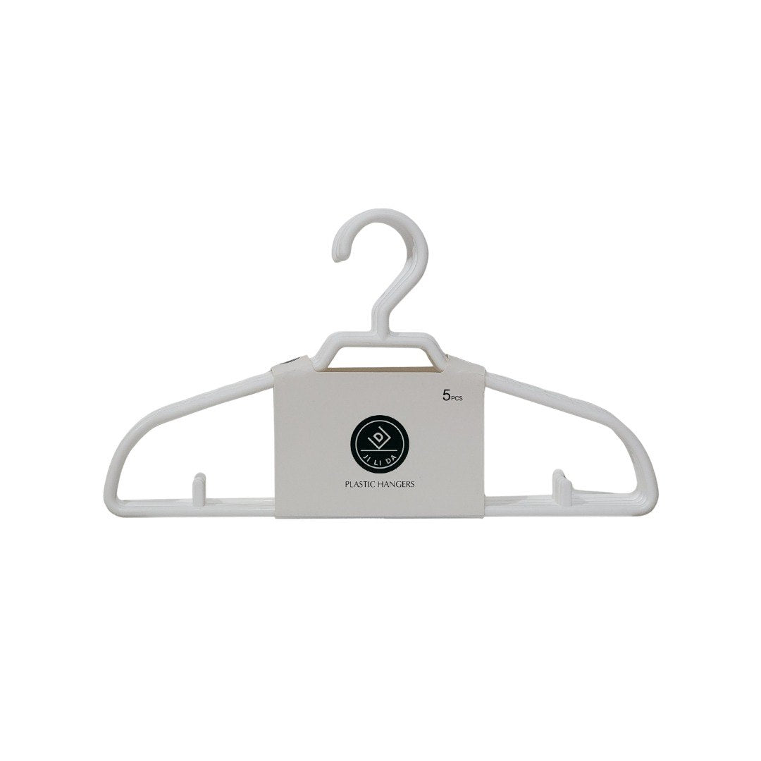 SET DE GANCHOS PARA ROPA PLATICOS 5PCS WONDER JILADA 23X43