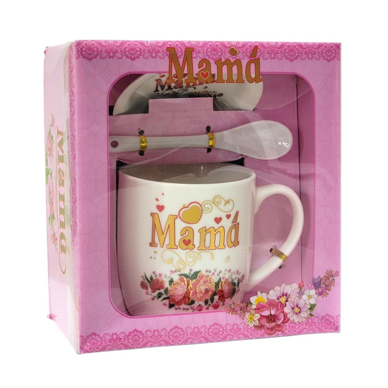 SET DE TAZA DE REGALO DE DIA DE LA MADRE DE CERAMICA 3PCS BENELI HOME