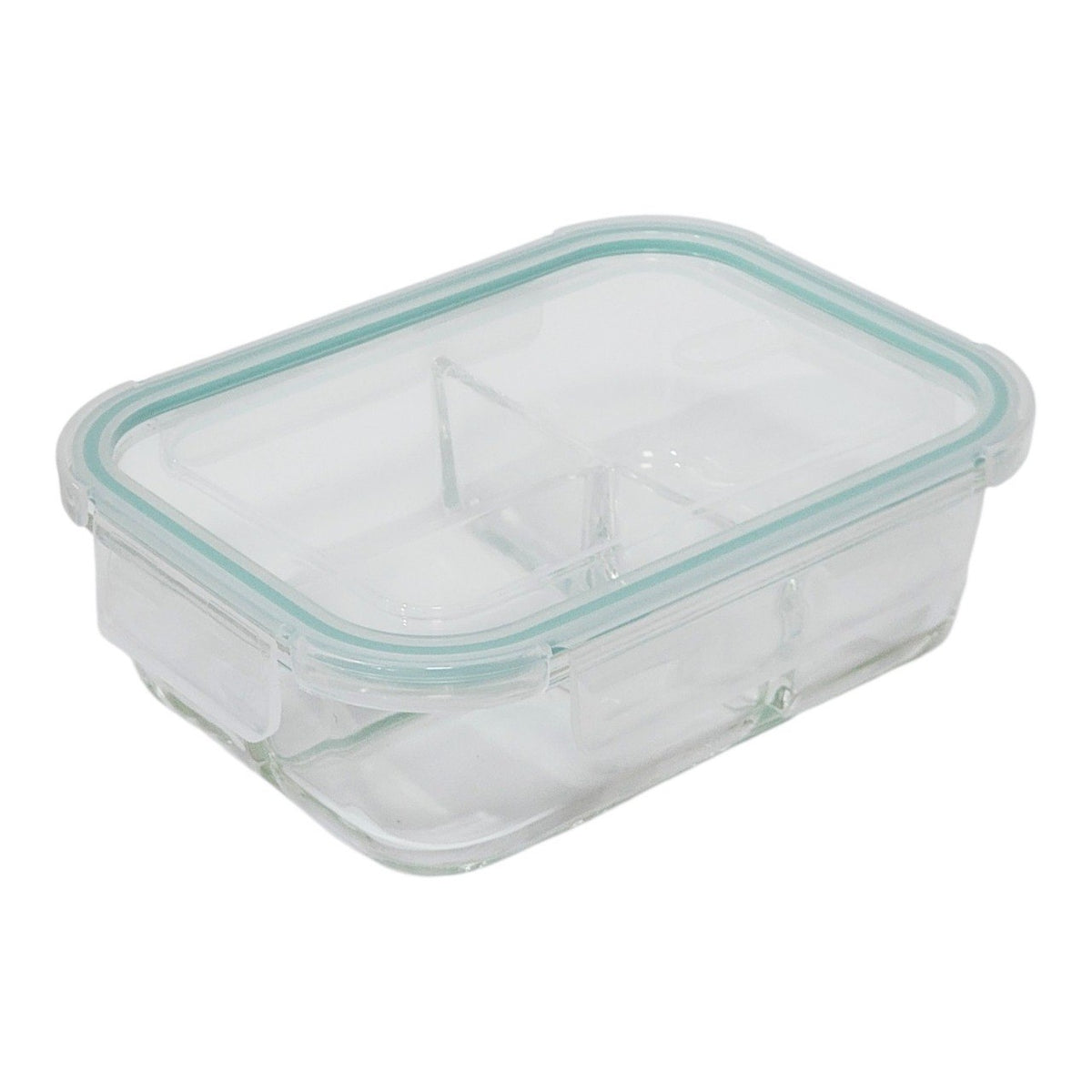 RECIPIENTE PANA HERMETICO DE VIDRIO CON TRIPLE DIVISION BENELI HOME 21X16X7CM