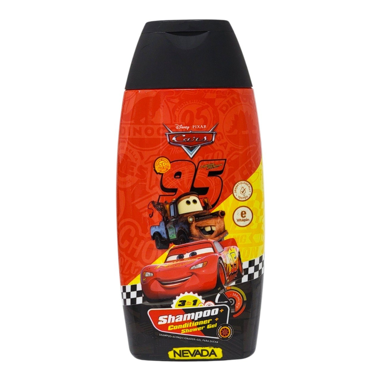 SHAMPOO ACONDICIONADOR Y GEL DE DUCHA 3 EN 1 INFANTIL DE CARS PIXAR NEVADA 300ML