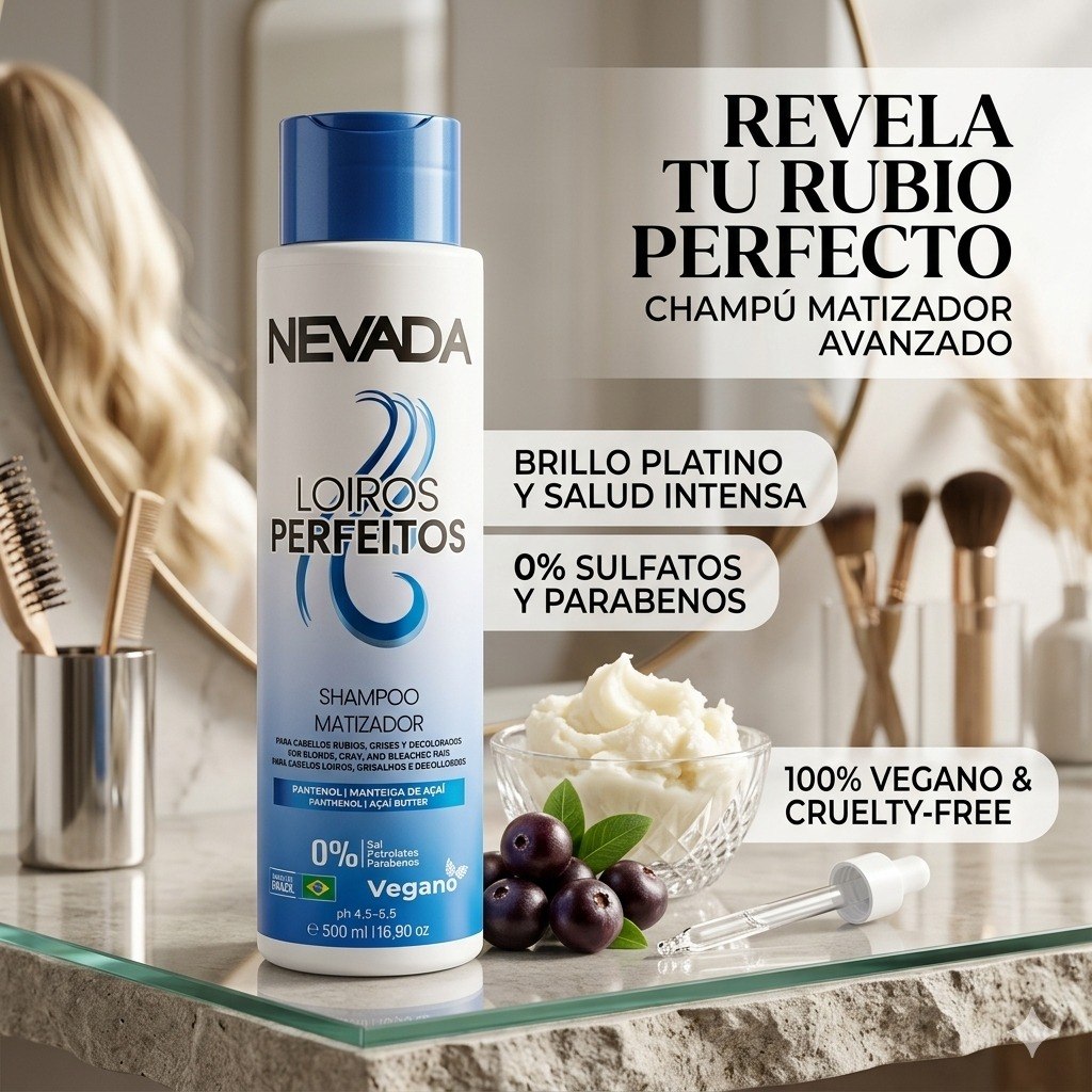 SHAMPOO NEUTRALIZADOR DE TONO PARA CABELLOS CLAROS NEVADA 500ML