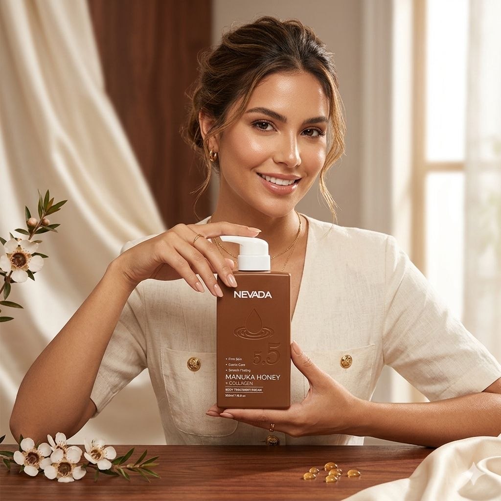 CREMA CORPORAL REAFIRMANTE CON MIEL DE MANUKA Y COLAGENO NEVADA 500ML