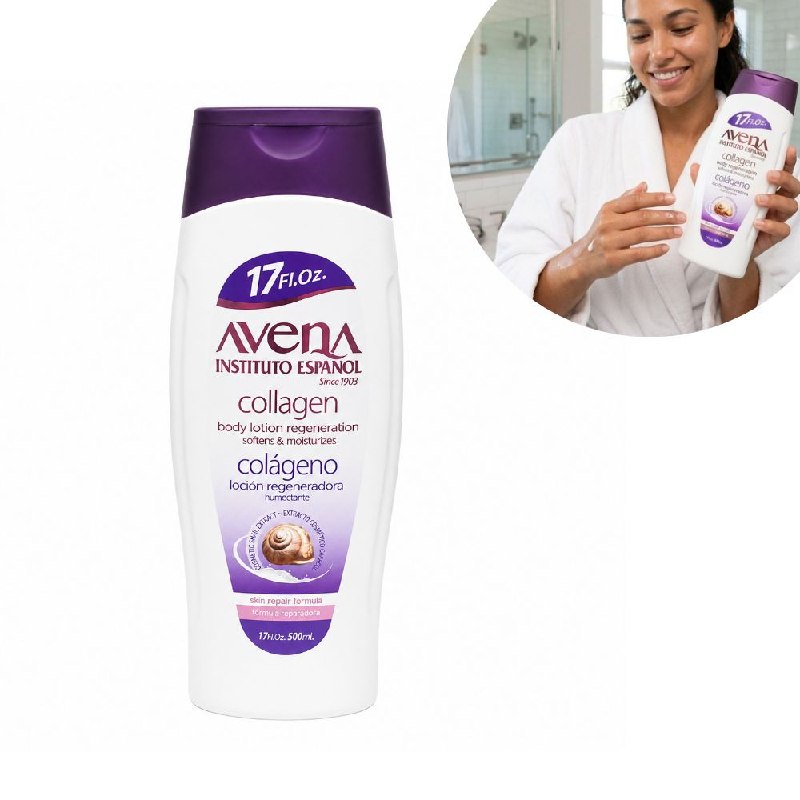 CREMA CORPORAL REGENERADORA Y HUMECTANTE DE COLÁGENO AVENA INSTITUTO ESPAÑOL 500ML