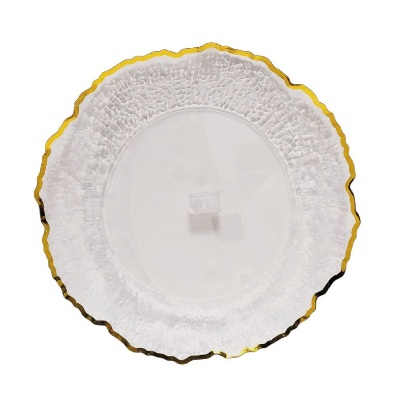 PLATO DE CARGA DECORATIVO NAVIDEÑO ROJIZOS 31X31CM