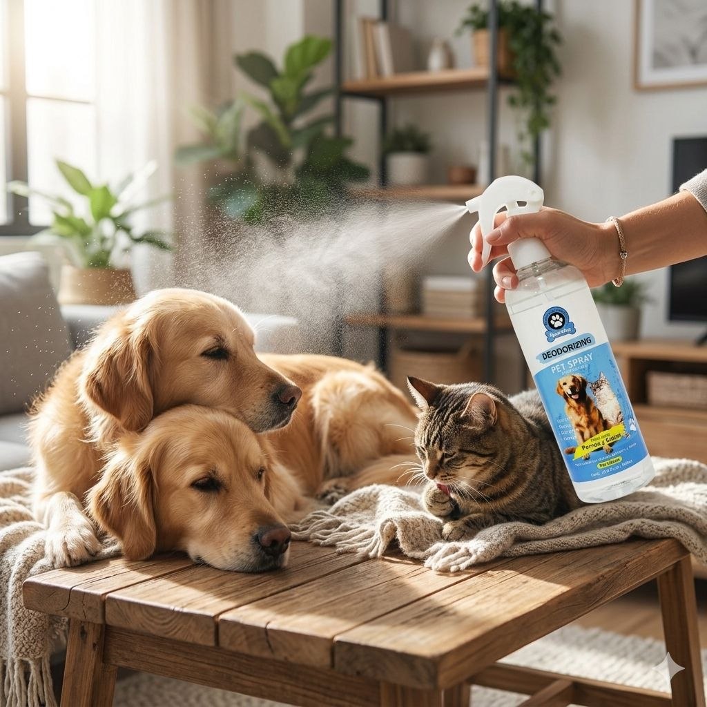 SPRAY DESODORANTE PARA MASCOTAS NEUTRALIZADOR DE OLORES MAXCOTAS 500ML