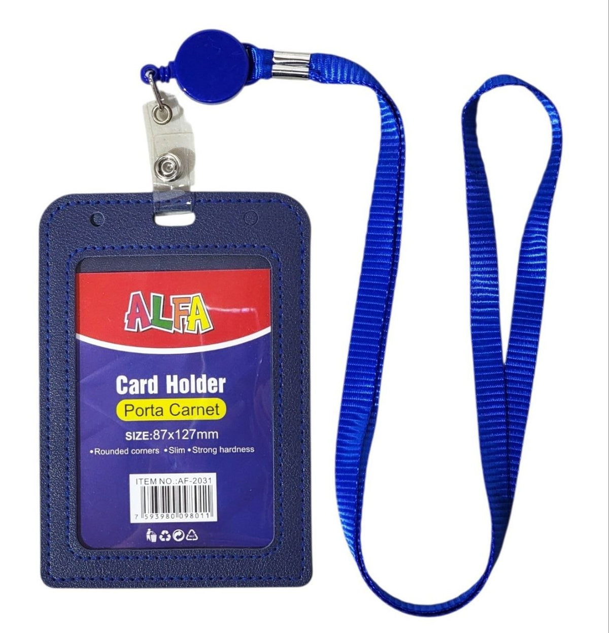 PORTA CARNET DE CUERO SINTETICO VERTICAL ALFA 8.7X12.7CM