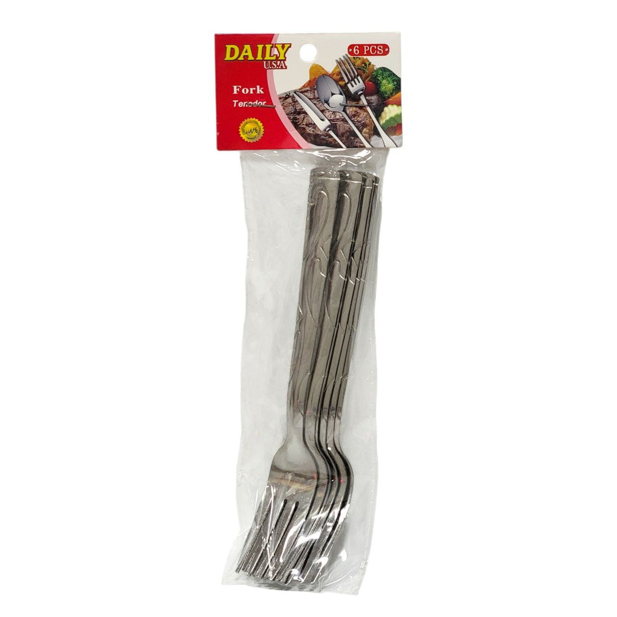 SET DE CUBIERTOS TENEDORES 6PCS DAILY U.S.A. 18CM