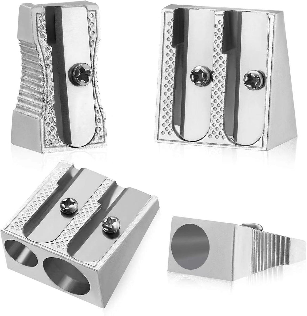SET DE SACAPUNTAS DE ALUMINIO DE ALTA RESISTENCIA 4PCS ALFA