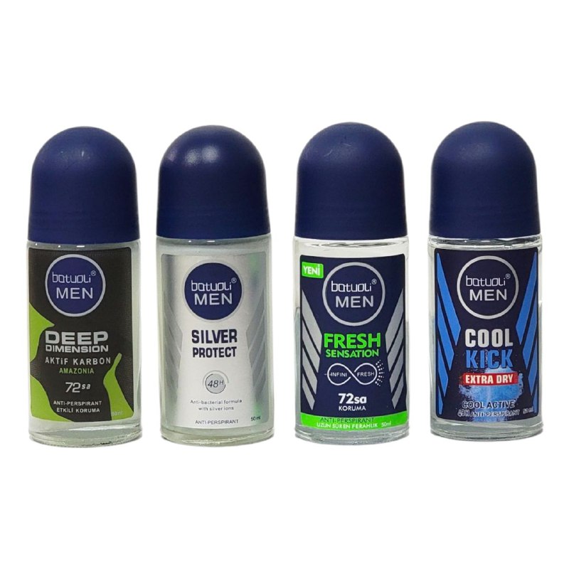 DESODORANTE PARA HOMBRES ANTITRANSPIRANTE EN ROLL-ON 50ML, DUPE DE NIVEA MEN, FORMULA PARA SEQUEDAD, DURACION 48H, ALEJADOS EL SUDOR Y OLOR TODO EL DIA BATOULI