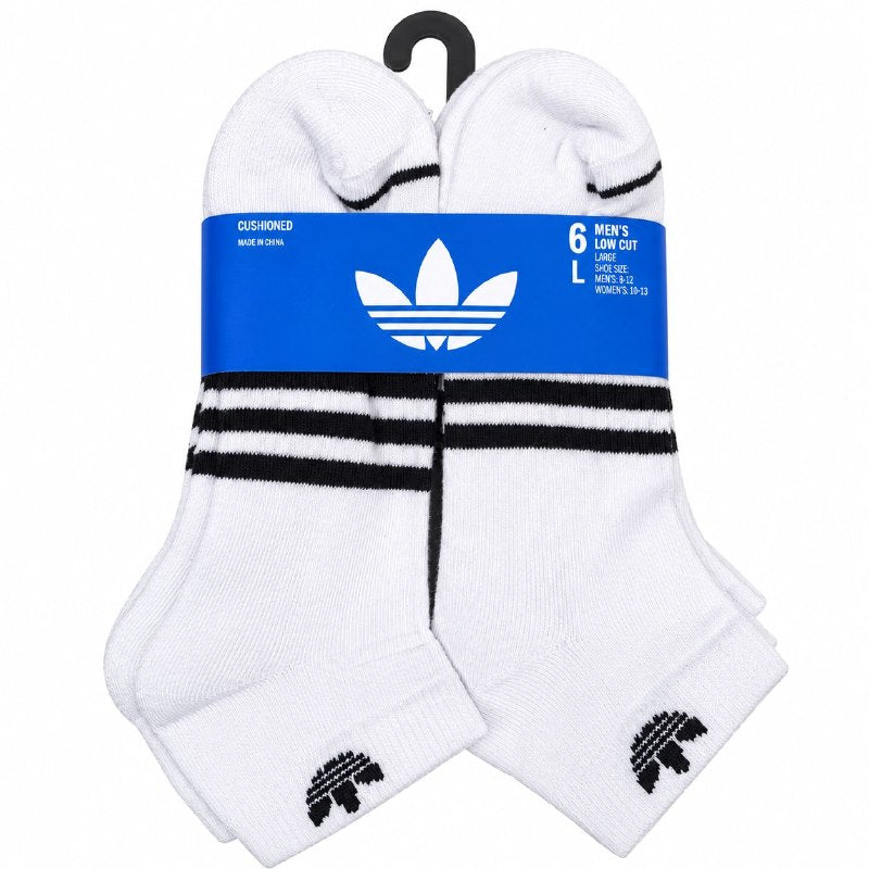 CALCETA TOBILLERA ORIGINAL ADIDAS 6 PARES TALLA MUJER 10-13 TALLA HOMBRE 8-12