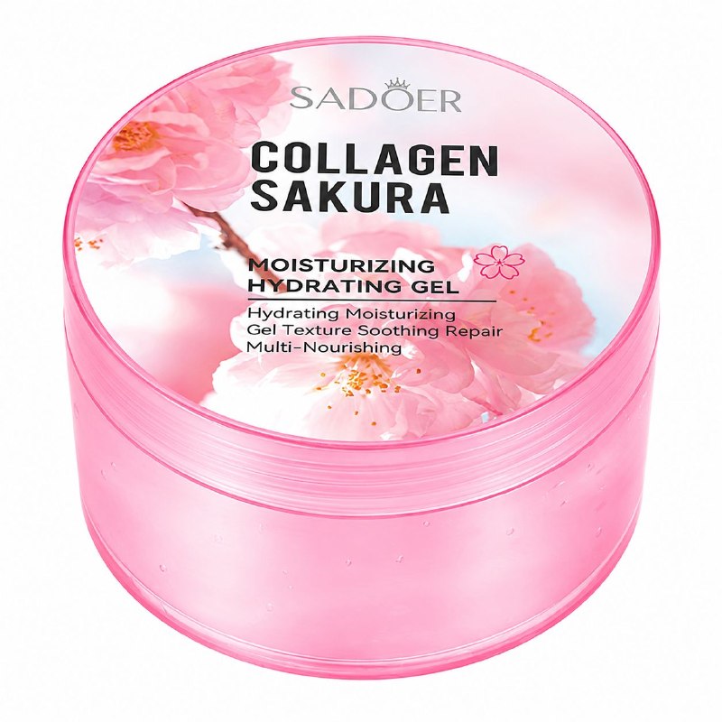 CREMA FACIAL HIDRATANTE DE COLAGENO Y EXTRACTO DE SAKURA SADOER 300G