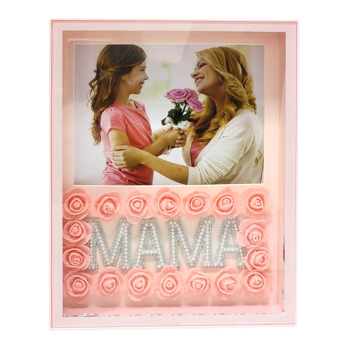 RETRATERA DE REGALO PARA DIA DE LA MADRE CON LUZ LED 25X20X5CM