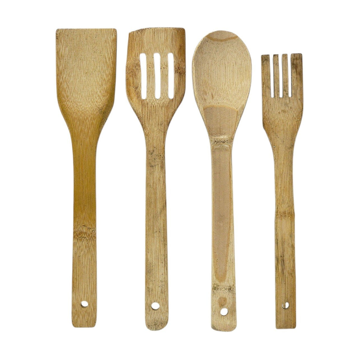 SET DE UTENSILIOS DE COCINA DE BAMBU 4PCS LOTUS
