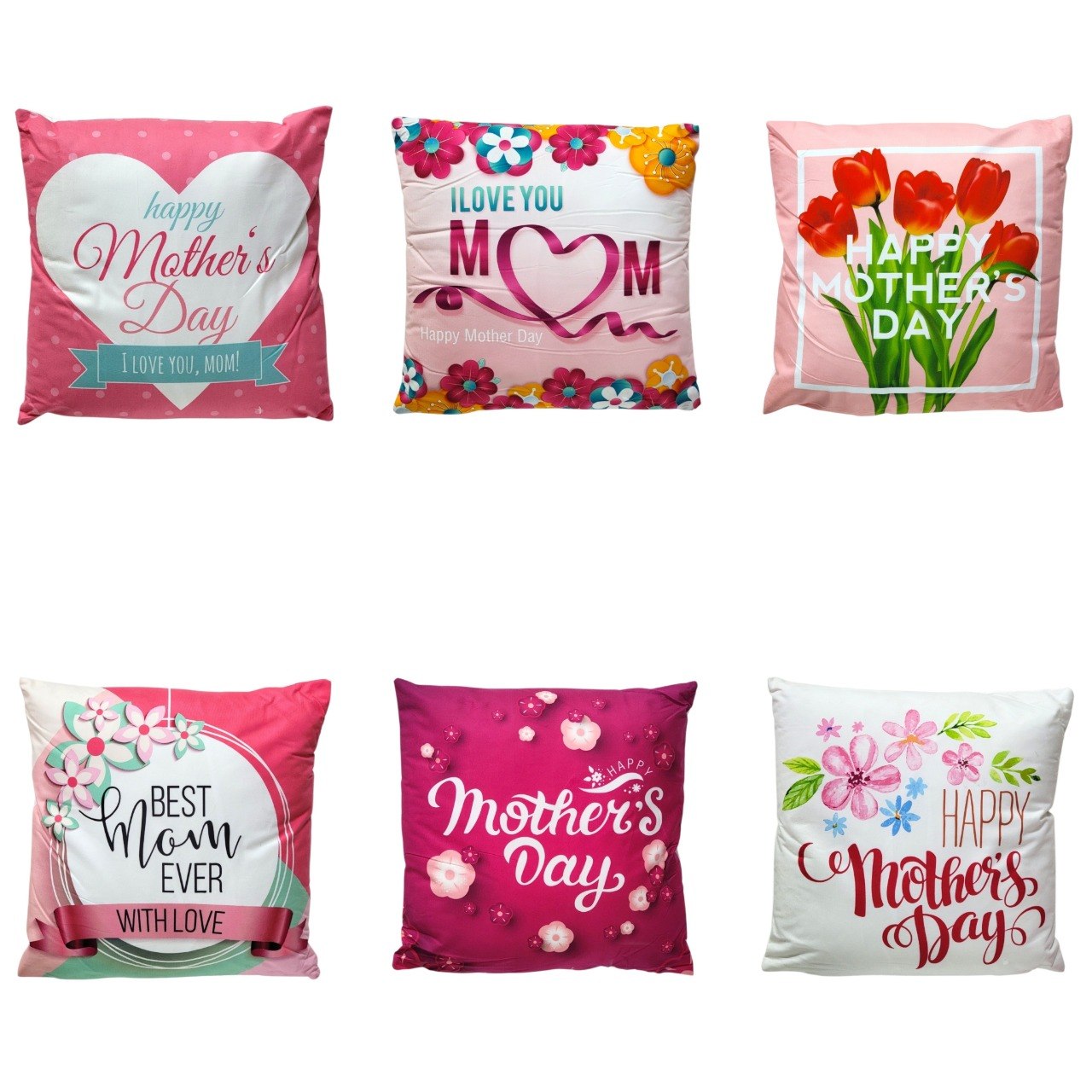 COJIN ALMOHADA DECORATIVO DE REGALO PARA DIA DE LAS MADRES 43X43CM