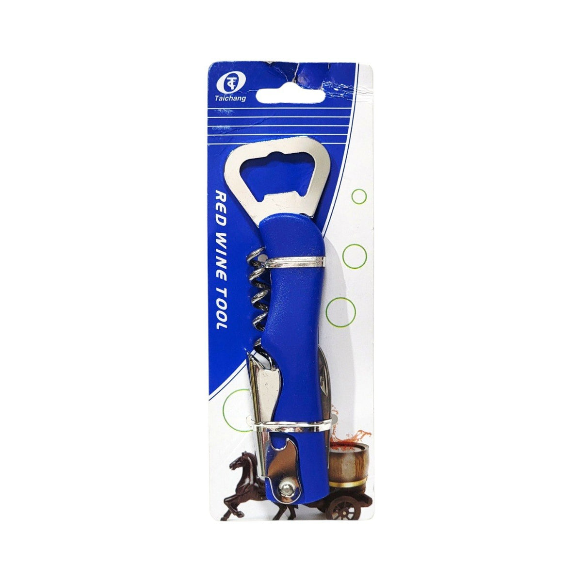 SACACORCHOS MULTIUSOS 3 EN 1 PARA VINOS Y BEBIDAS 13CM